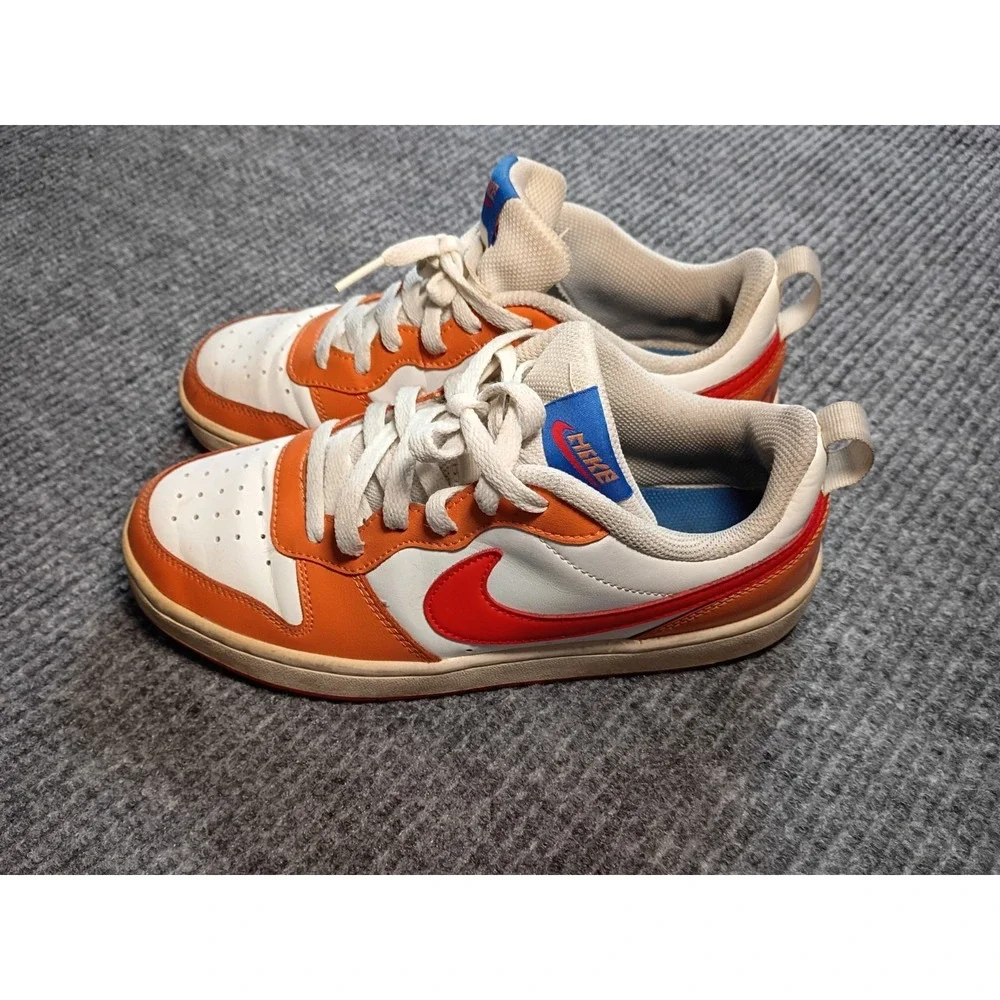 Nike Court Borough Low 2 GS Sneakers Hot Curry Colorway BQ5448-119 Size 7Y